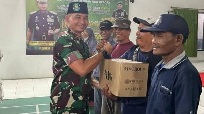 Kodim 0812 Lamongan Bersama Gerai UMKM Dan Mitra Lokal Gelar Bakti Sosial Di Bulan Suci Ramadhan