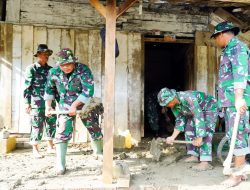 Percepatan Pemulihan Pasca Banjir Bandang di Gondang, Ratusan Babinsa dan Truk Tangki Air Kodim Bojonegoro diterjunkan