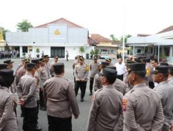 Penekanan Kapolres Pamekasan Kepada Kapolsek jajaran, “Tingkatkan Blue Light Patrol”