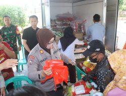 Polres Lampung Selatan Gelar Pasar Murah, Warga Antusias Sambut Harga Terjangkau