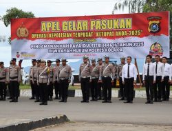 Kolaka Siaga Lebaran: Polres Gelar Pasukan dan Musnahkan Barang Bukti Kejahatan