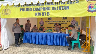 Kapolres Lampung Selatan Lakukan Pengecekan 16 Pos Pengamanan dan Pos Pelayanan dalam Rangka Ops Ketupat Krakatau 2025