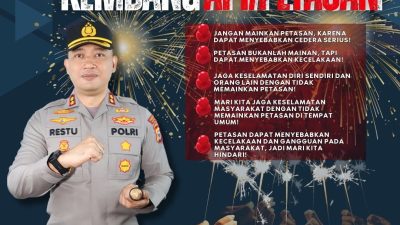AKBP Restu Wijayanto S.I.K., Menghimbau Masyarakat STOP MENYALAKAN KEMBANG API