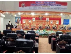DPRD Lamsel Gelar Rapat Paripurna, Bupati Egi Ajak OPD Bekerja Bersama sama Memajukan Lampung Selatan