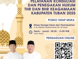 Disnakerin Tuban Buka Posko Pengaduan THR dan BHR Keagamaan 2025