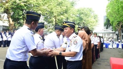 Bakamla RI Gelar  Apel Khusus dan Halalbihalal