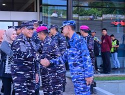 Danwing Udara 5 Lanud Sultan Hasanuddin Antar Keberangkatan Kasal Usai Kuker di Makassar