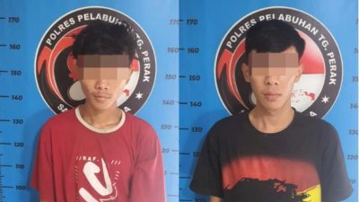 Polres Pelabuhan Tanjung Perak Amankan Dua Pengedar Sabu Kedung Mangu Surabaya