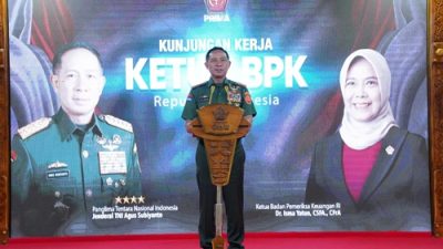 Perkuat Sinergitas, Panglima TNI Terima Kunjungan Ketua BPK RI di Mabes TNI