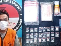 Amankan 23 Paket Siap Edar: Polrestabes Surabaya Tangkap Kurir Sabu di Wonocolo