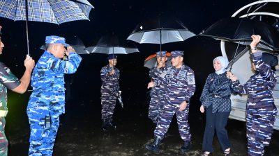 Danwing Udara 5 Lanud Sultan Hasanuddin Sambut Kedatangan Kasal Di Makassar