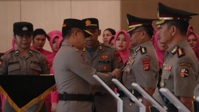 Mutasi Jabatan, Polda Lampung Gelar Sertijab Sejumlah Pejabat Utama dan Kapolres
