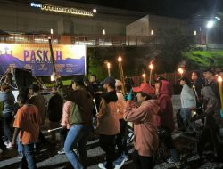 Babinsa Koramil Tembagapura Pengamanan Kegiatan Ibadah Fajar Paskah Tahun 2025