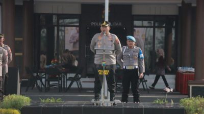 Apel Pagi Polres Blitar: Kapolres Tekankan Pentingnya Mewujudkan Rasa Aman di Masyarakat