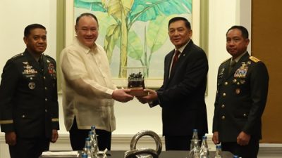 Perkuat Kerjasama Pertahanan, Menhan RI, Panglima TNI, Temui Sekertaris Pertahanan Nasional Filipina