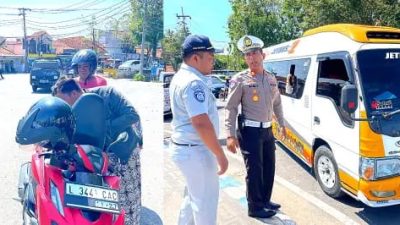 Satlantas Polres Sampang Gelar Operasi Patuh Pajak di Alun-alun Trunojoyo, 25 Pelanggar Terjaring