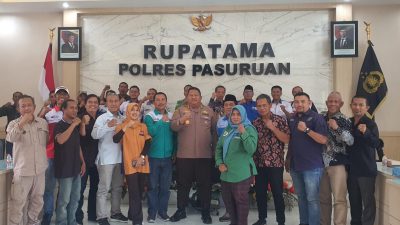 Polres Pasuruan Gelar Silaturahmi dengan Serikat Pekerja Jelang May Day