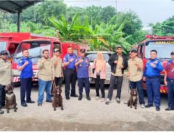 Kepala Dinas Damkarmat Lampung Selatan Apresiasi Pelatihan Anjing Pelacak K9