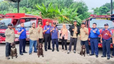 Kepala Dinas Damkarmat Lampung Selatan Apresiasi Pelatihan Anjing Pelacak K9