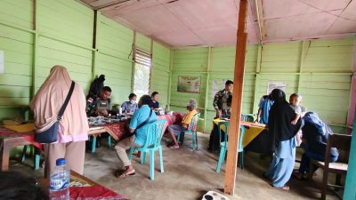 Sehat Bersama Satgas, Bahagia Bersama Kp. Kuler di Perbatasan Papua