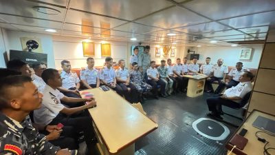 Bakamla RI Gelar Latihan Kesiapan Tugas Tingkat I dan II KN. Bintang Laut-401 di Batam