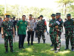 Danlanud Sultan Hasanuddin Tinjau Latihan Kesiapsiagaan Penanggulangan Bencana Alam di Wilayah Makassar