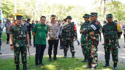 Danlanud Sultan Hasanuddin Tinjau Latihan Kesiapsiagaan Penanggulangan Bencana Alam di Wilayah Makassar