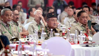 Panglima TNI Dampingi Presiden RI dalam Acara Halal Bihalal Bersama Purnawirawan TNI AD