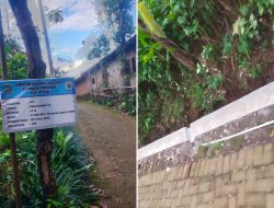 Pemdes Jatisari Realisasikan Pembangunan Tembok Penahan Tanah (TPT) dengan Anggaran Dana Desa Tahun 2025