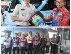 Pemkab Lampung Selatan Hibahkan Satu Unit Kendaraan Samling Kepada Pemerintah Provinsi Lampung