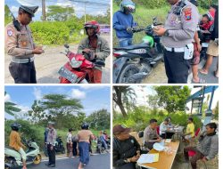 35 Pelanggar Terjaring Operasi Gabungan Penindakan Kasat Mata yang Dilakukan Kasat Lantas Polres Sampang