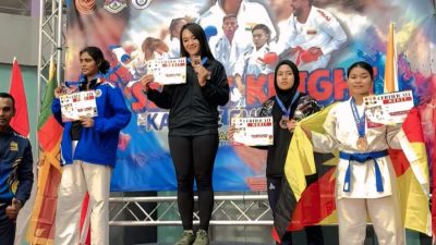 Bripda Jessica, Polwan di Polda Riau, Sabet Medali Emas Kejuaraan Karate di Malaysia