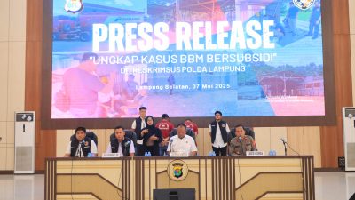 Polda Lampung Ungkap Kasus Pencampuran Bahan Bakar Minyak Pertalite, 2 Tersangka Diamankan