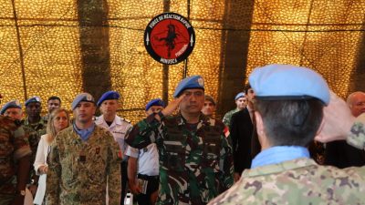 DFC MINUSCA Hadiri Upacara Penyematan Medali Kontingen QRF Portugal