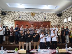 Audensi KPU dan Bawaslu Bersama Kapolres Lampung Selatan di Aula GWL Polres Lampung Selatan