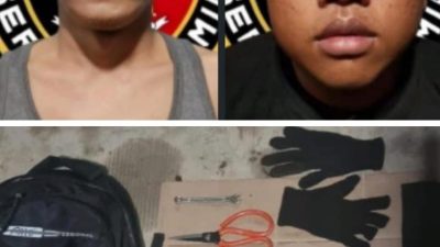 Polrestabes Surabaya Berhasil Amankan Dua Tersangka Curat Spesialis Minimarket