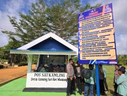 Polres Kolaka mengikuti Lomba Satkamling yang dinilai Oleh Ditbinmas Polda Sultra