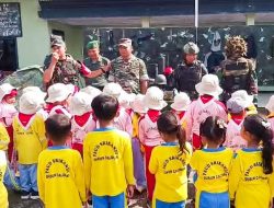 Mengenal Profesi TNI Sejak Dini: TK/RA Miftakhul Ulum Lamongan kunjungi Markas Koramil Sumberrejo Bojonegoro