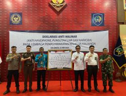 Lapas Kalianda Gelar Deklarasi Anti Halinar, Libatkan APH Lampung Selatan