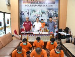 Polres Madiun Kota Berhasil Amankan Belasan Tersangka Kasus Pengeroyokan dan Penganiayaan
