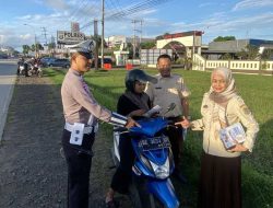 Sat Lantas Lampung Selatan Sosialisasikan Pemutihan dan Penegakan Hukum Lalu Lintas