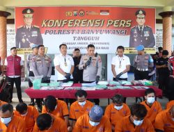 Polresta Banyuwangi Berhasil Ungkap Kasus Narkoba Sita 2 Kilogram Sabu
