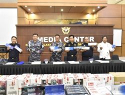 Kolaborasi TNI AL dan Bea Cukai Gagalkan Penyelundupan Rokok Ilegal di Batam