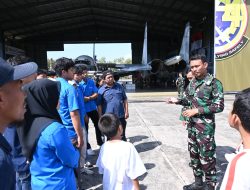 Mahasiswa Politeknik Bosowa Kunjungi Skatek 044 Lanud Sultan Hasanuddin