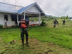 Sinergi TNI dan Warga Kirely: Posyandu Bersih, Pelayanan Makin Baik