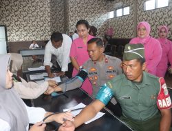 Gelar Donor Darah Hari Bhayangkara ke-79, Polres Lampung Selatan
