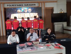 Satreskrim Polrestabes Surabaya Ungkap Kasus Pengeroyokan Kelompok Perguruan Silat di Wiyung