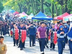 Drum Band Siswa Taruna Politeknik Penerbangan Makassar Meriahkan CFD Lanud Sultan Hasanuddin