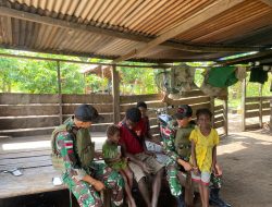 Satgas dan Rakyat Menyatu: Anjangsana Bawa Damai di Batas Negeri