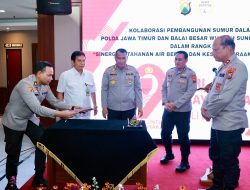 Kolaborasi Polda Jatim dan BBWS Brantas di Hari Bhayangkara ke -79: Bangun Sumur Bor Dukung Efisiensi Air dan Ketahanan Pangan